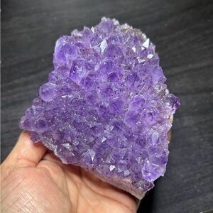 Natural Amethyst Crystal Cluster - Purple